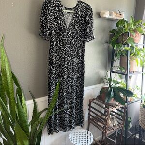 New Look Black and White Maxi Dress